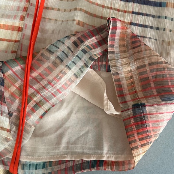 Anthropologie Adelyn Rae Multicolor Grid Graphic Romper NWT Women’s M Dressy - Picture 9 of 9